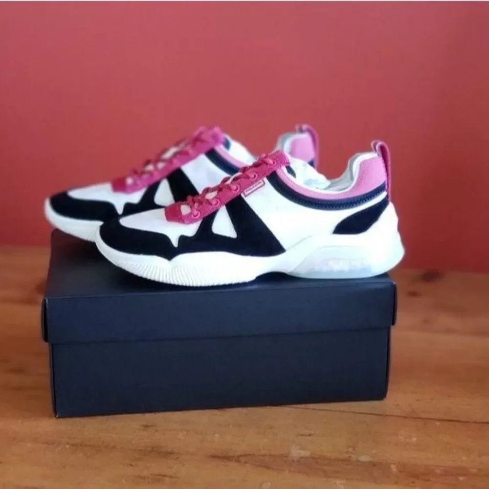 COACH Citysole Runner Sneakers Women's 8B in Chalk Black Running Walking Jogging